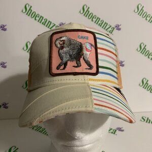 Goorin Bros Friday Drop The Farm DCU ON A TA Cake Baboon Trucker Hat Cap